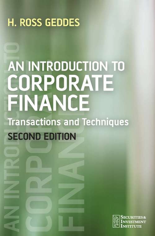 An Introduction to Corporate Finance