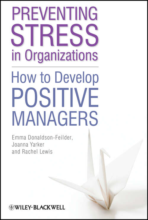 Book cover of Preventing Stress in Organizations