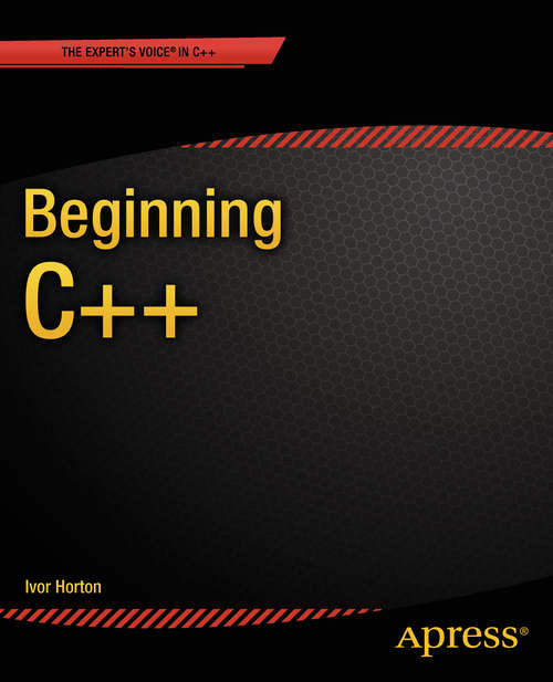 Book cover of Beginning C++
