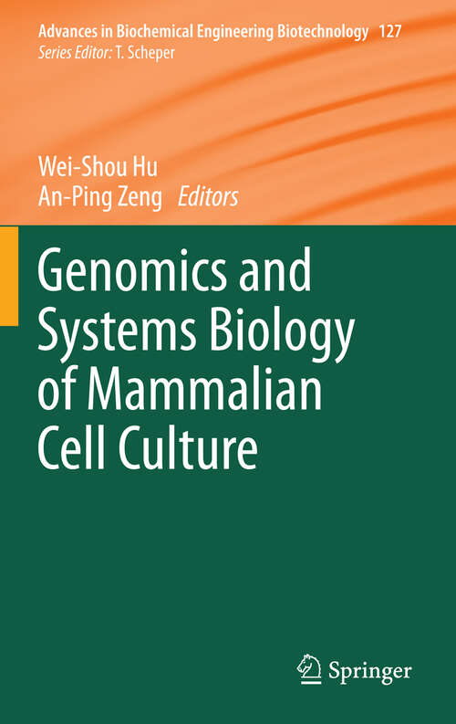 Book cover of Genomics and Systems Biology of Mammalian Cell Culture