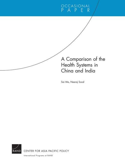 Book cover of A Comparison of the Health Systems in China and India