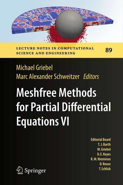 Book cover of Meshfree Methods for Partial Differential Equations VII