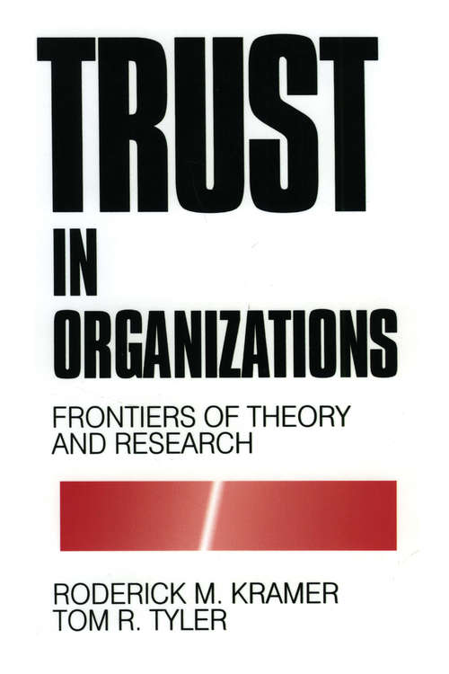 Trust in Organizations