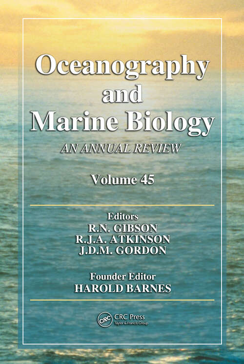 Book cover of Oceanography and Marine Biology: An annual review. Volume 45 (Oceanography and Marine Biology - An Annual Review)