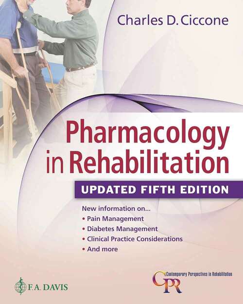 Book cover of Pharmacology in Rehabilitation (Fifth Edition)
