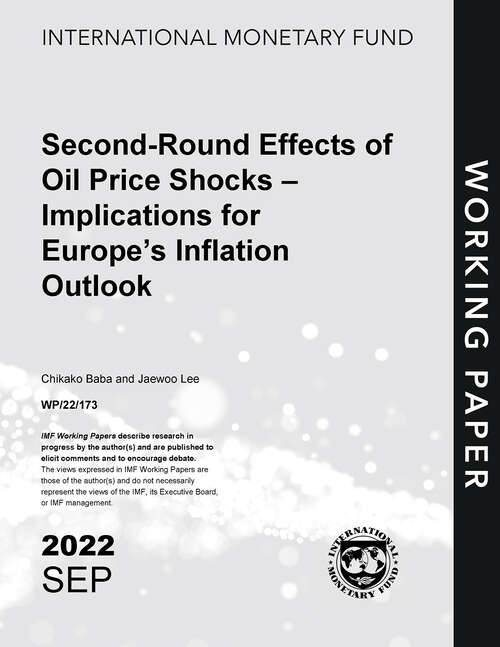 Book cover of Second-Round Effects of Oil Price Shocks -- Implications for Europe’s Inflation Outlook