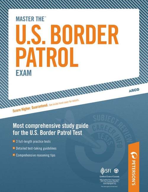 Book cover of Master US Border Patrol Exam