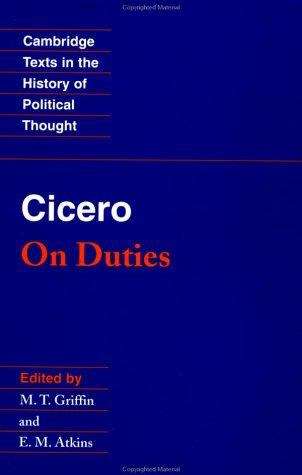 Book cover of Cicero: On Duties