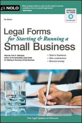 Book cover of Legal Forms for Starting & Running a Small Business