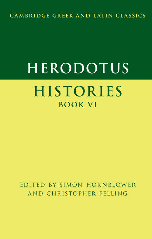 Book cover of Cambridge Greek and Latin Classics: Herodotus (Cambridge Greek and Latin Classics)