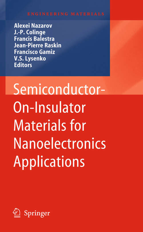 Book cover of Semiconductor-On-Insulator Materials for Nanoelectronics Applications