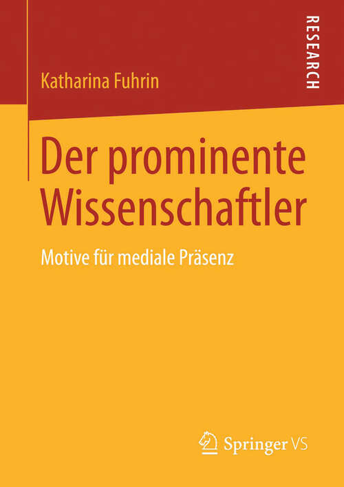 Book cover of Der prominente Wissenschaftler