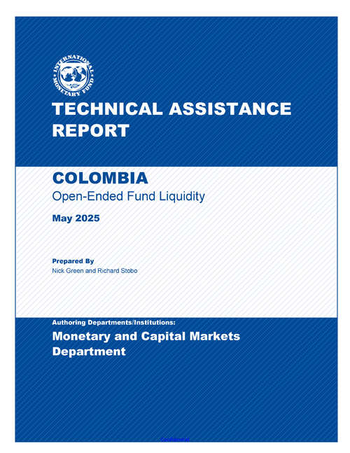 Book cover of Colombia: Technical Assistance Report-Open-Ended Fund Liquidity