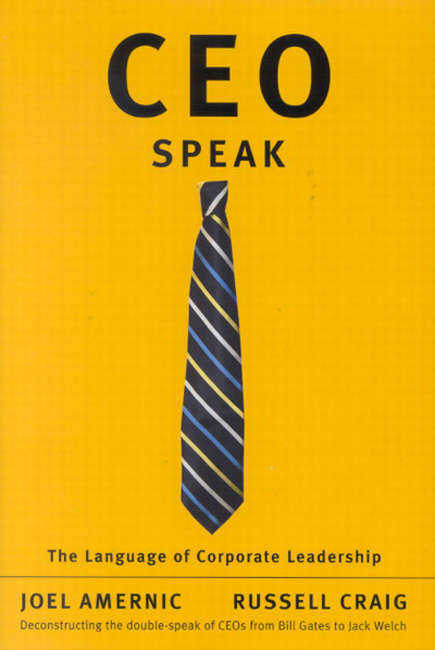 Book cover of CEO-Speak