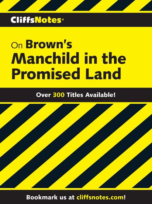 Book cover of CliffsNotes on Brown's Manchild in the Promised Land