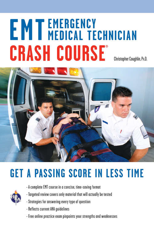 Book cover of EMT (Emergency Medical Technician) Crash Course Book + Online
