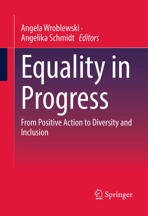 Book cover of Equality in progress: From positive action to diversity and inclusion