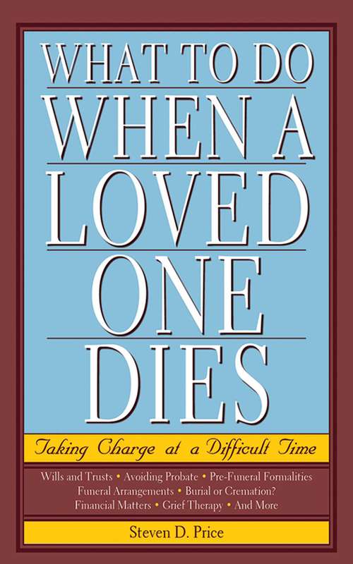 Book cover of What to Do When a Loved One Dies