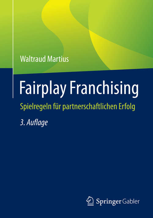 Book cover of Fairplay Franchising