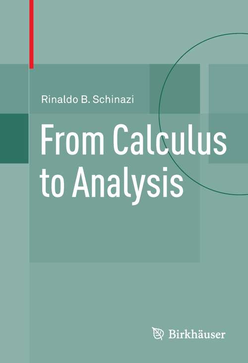Book cover of From Calculus to Analysis