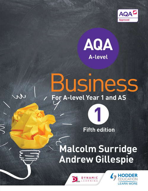 Book cover of AQA Business for A Level 1 (Surridge & Gillespie)