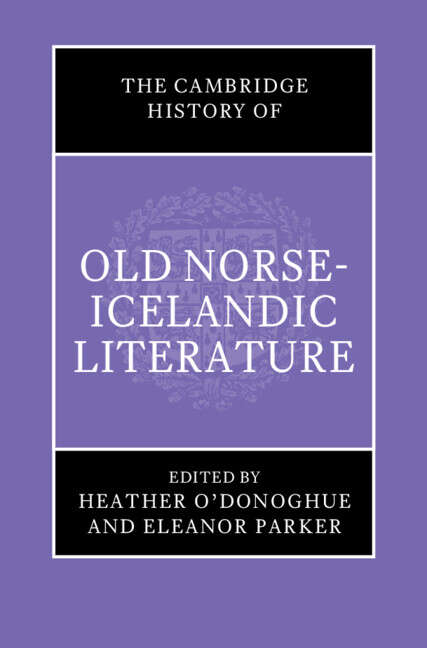 Book cover of The Cambridge History of Old Norse-Icelandic Literature