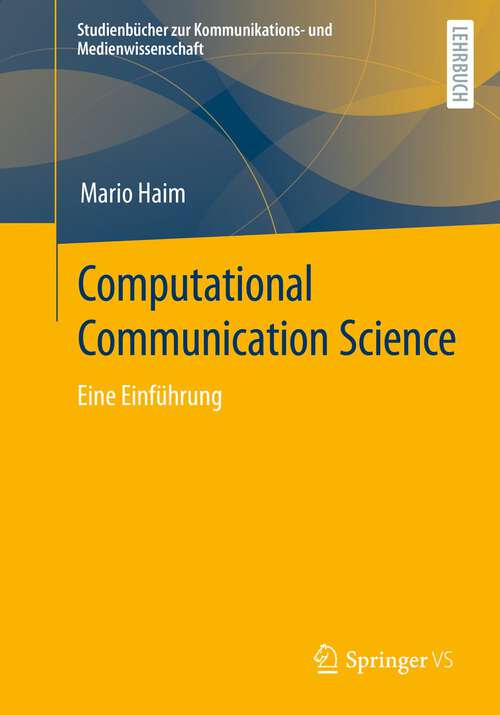 Cover image of Computational Communication Science