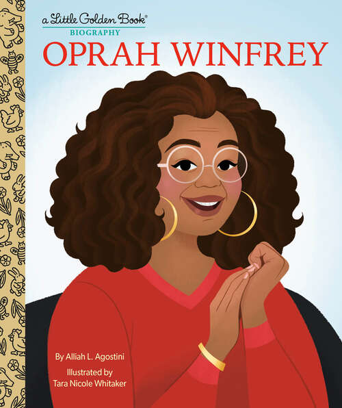 Book cover of Oprah Winfrey: A Little Golden Book Biography (Little Golden Book)