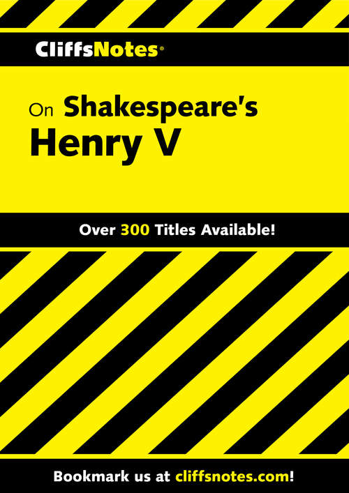 Book cover of CliffsNotes on Shakespeare's Henry V