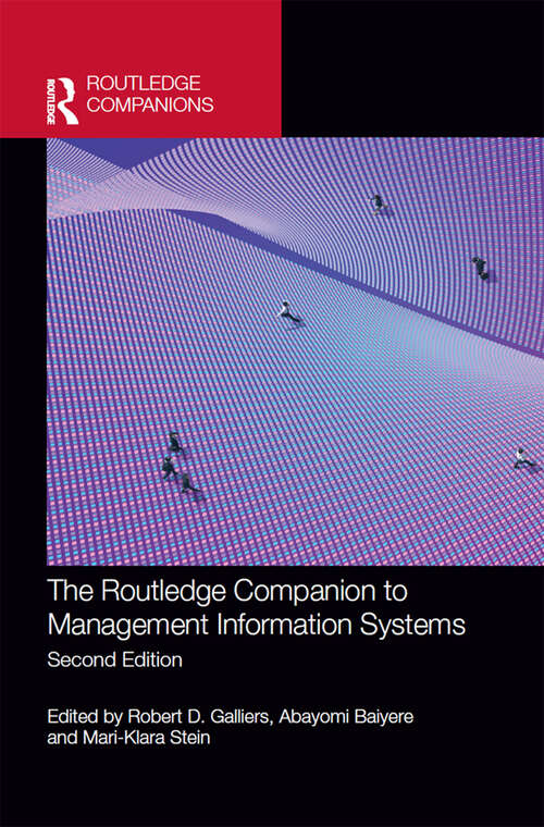 Book cover of The Routledge Companion to Management Information Systems (2) (Routledge Companions in Business, Management and Marketing)