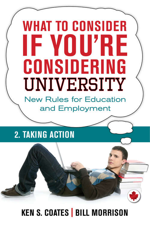 Book cover of What To Consider if You're Considering University — Taking Action