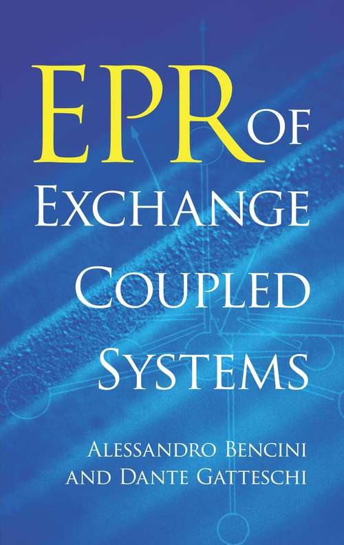 Book cover of EPR of Exchange Coupled Systems