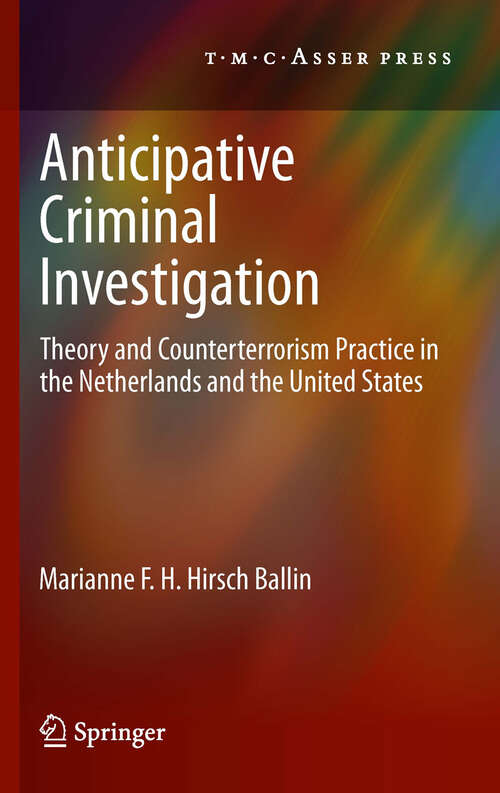 Book cover of Anticipative Criminal Investigation