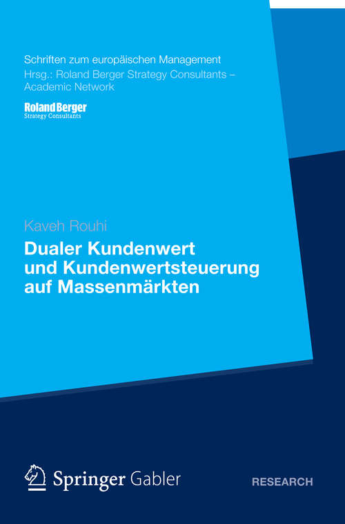 Book cover of Dualer Kundenwert und Kundenwertsteuerung auf Massenmärkten