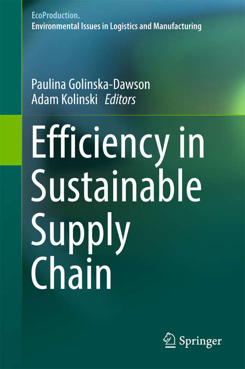 Book cover of Efficiency in Sustainable Supply Chain