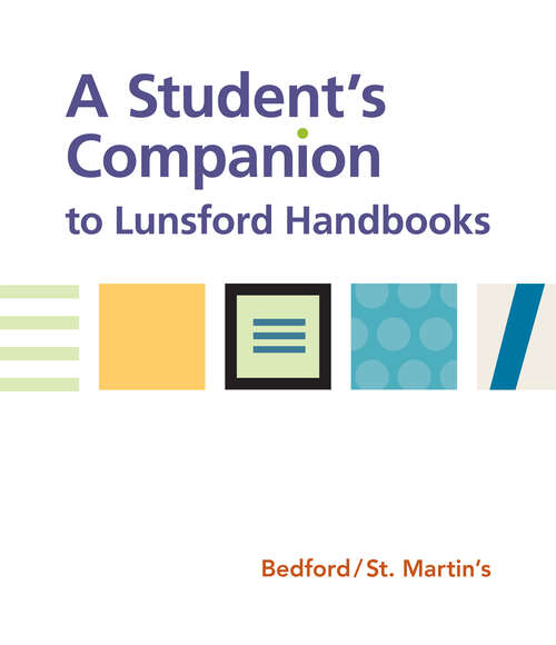 Book cover of A Student's Companion to Lunsford Handbooks (First Edition)