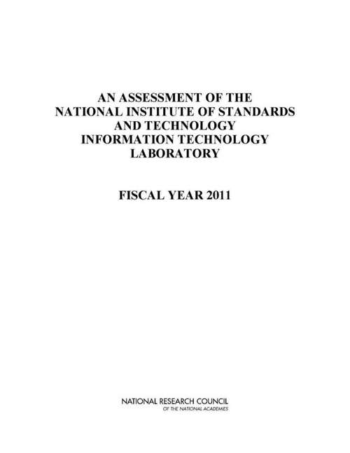 Book cover of An Assessment Of The National Institute Of Standards And Technology Information Technology Laboratory