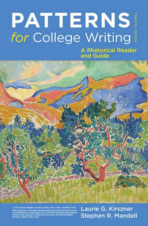 Book cover of Patterns for College Writing: A Rhetorical Reader and Guide (12th Edition)