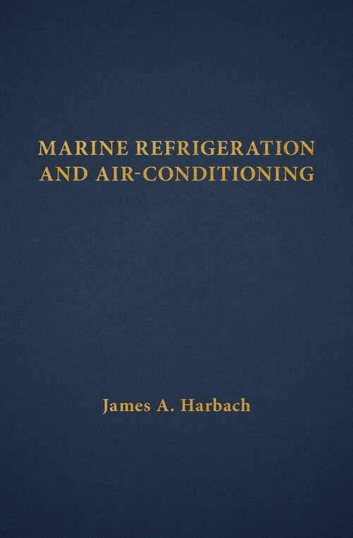 Book cover of Marine Refrigeration and Air-Conditioning