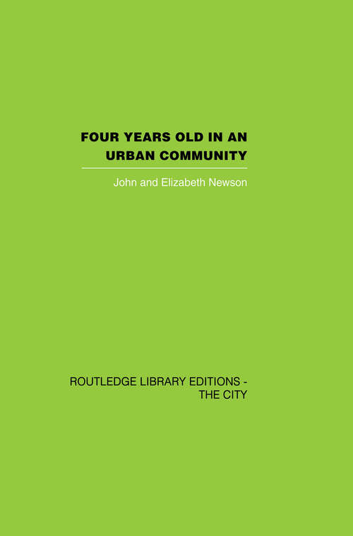 Book cover of Four years Old in an Urban Community