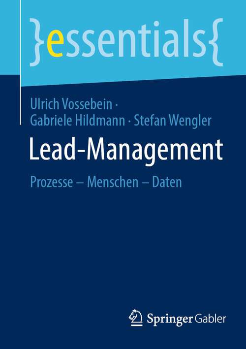 Book cover of Lead-Management: Prozesse – Menschen – Daten (2024) (essentials)