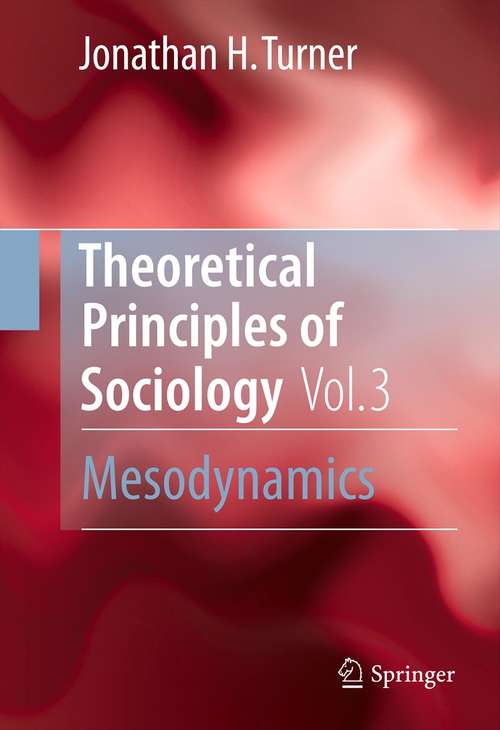 Book cover of Theoretical Principles of Sociology, Volume 3: Mesodynamics