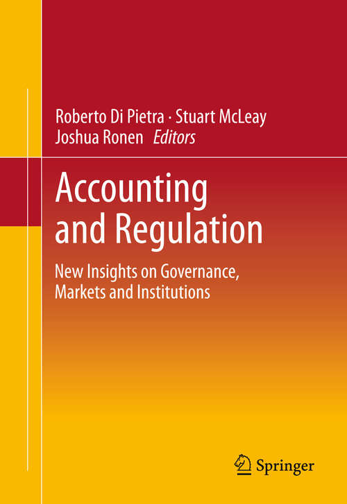 Book cover of Accounting and Regulation