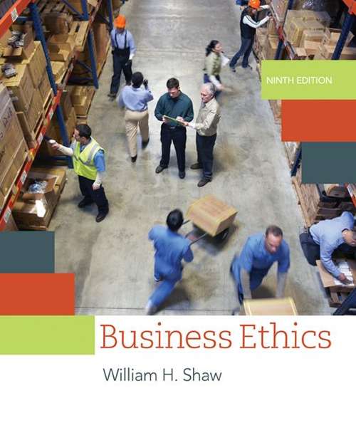 Book cover of Business Ethics (Ninth Edition)