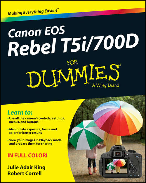Book cover of Canon EOS Rebel T5i/700D For Dummies