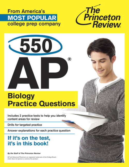 Book cover of 550 AP Biology Practice Questions