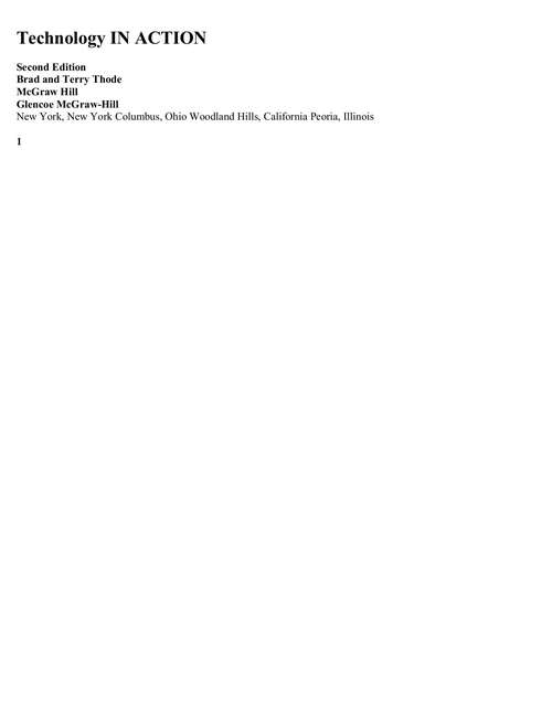 Book cover of Technology in Action (Second Edition)