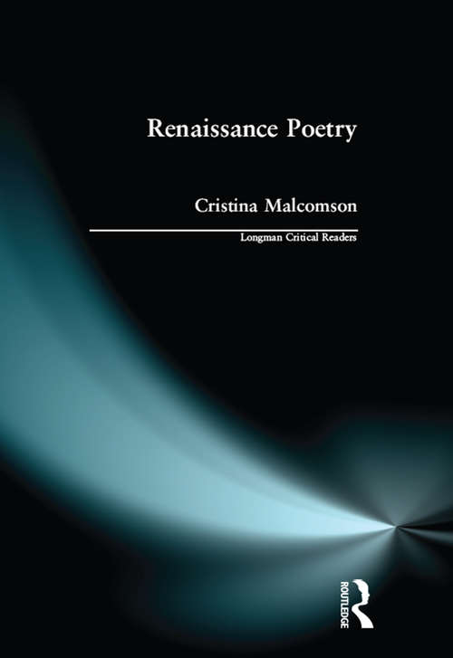 Book cover of Renaissance Poetry