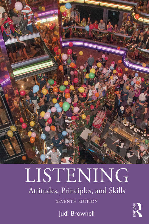 Book cover of Listening: Attitudes, Principles, and Skills