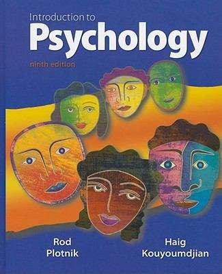 Book cover of Introduction to Psychology Ninth Edition